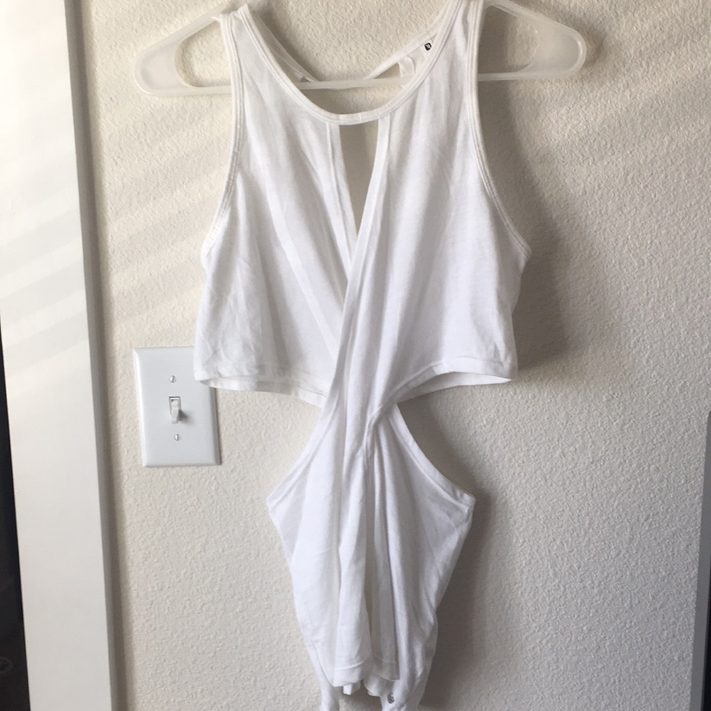 White workout top